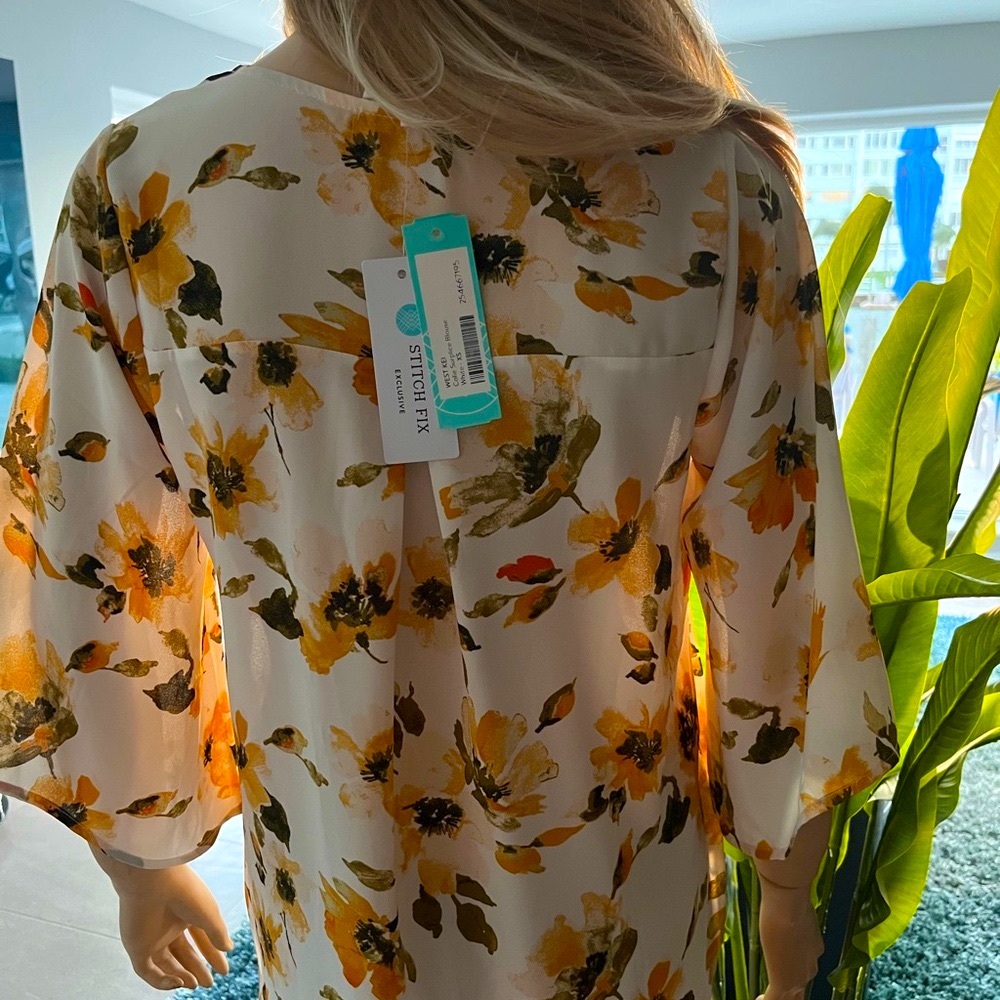 WEST KEI  Colie Surplice Blouse XS NWT - Picture 4 of 7